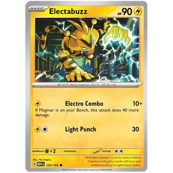 Karetní hra Pokémon TCG Electabuzz 125/165