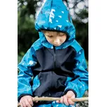 Yháček Softshellová bunda Yháček, zimní, Lesní zvěř na petrolejové Velikost: 104