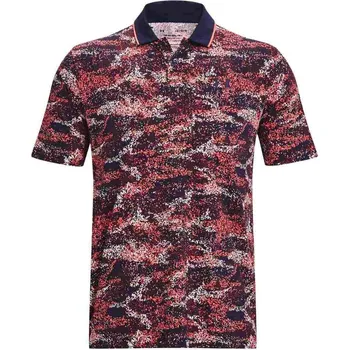 Pánské tričko Under Armour Iso-Chill Edge pánské polo, modro/červené pánské, S