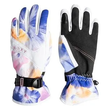 Rukavice Roxy dětské zimní rukavice Jetty Girl Glov Bright White Pansy Pansy Rg | Bílá | Velikost L