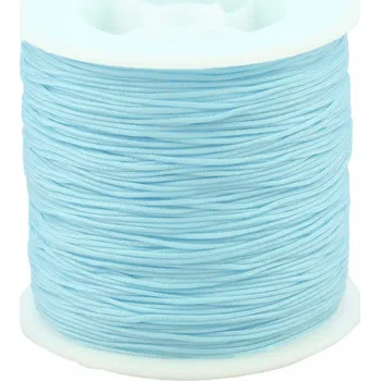 Dětské navlékací korálky Pro Háčkování Šňůrka nylonová 0,8 mm světle modrá 5 m