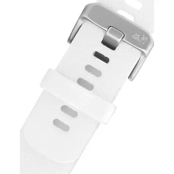 Řemínek na hodinky Silikonový řemínek Morellato Byte 5654187.017 M, bílý, Quick Release