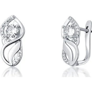 Souprava šperků JVD Dámské stříbrné náušnice se zirkony SVLE1390XF6BI00 SKLAD