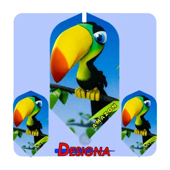 Příslušenství pro šipky DESIGNA LETKY AMAZON 3D LIFE TOUCAN F1613