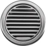 Nerezová kruhová větrací mřížka se síťovinou - NEREZ 110 mm