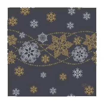 Party nádobí Papírové ubrousky SNOWY 20 ks 3-vrstvé, 33 cm x 33 cm D195766