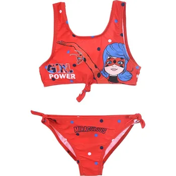 Dívčí plavky Červené dvoudílné plavky Miraculum Velikost: 104
