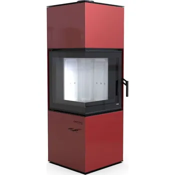 Krbová kamna DEFRO HOME Defro Home Quadroom červená