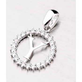 Přívěsek Přívěsek stříbro 925 zirkon písmeno se - Y MPN5192-Y