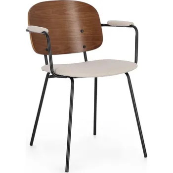 Jídelní židle BIZZOTTO Jídelní židle SIENNA hnědo-šedá s područkami 0743733