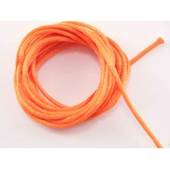 Saténová šňůra - středně oranžová - průměr 0,2 cm