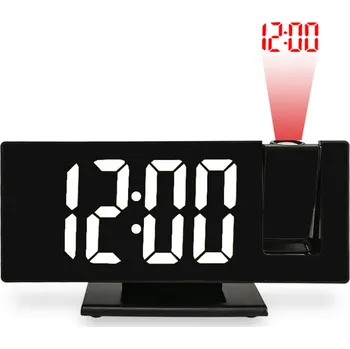 Budík JVD Digitální budík do sítě s bílými LED svítícími čísly s projekcí JVD SB3618.3 ( )