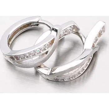 Náušnice Dámské náušnice stříbro 925 zirkon OKP-484-OKS