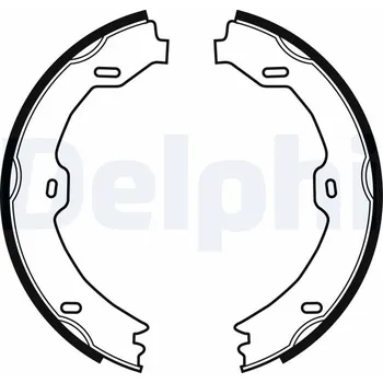 Brzdová čelist Sada brzdových čelistí, parkovací brzda DELPHI LS1923