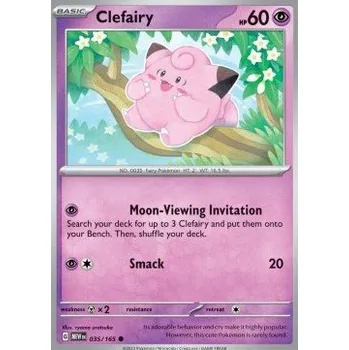 Sběratelská karetní hra Pokémon MEW 035/165 Clefairy - 151 Stav: Near Mint, Verze: NORMAL