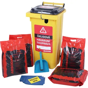Sorbent HAPPY END Havarijní souprava se sypkým sorbentem, chemická, 52 l, uzamykatelná - HSPZ 120 - DN