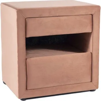 Noční stolek Nábytek PEGAS s.r.o. Noční stolek ET-003, Starorůžový Bluvel 52