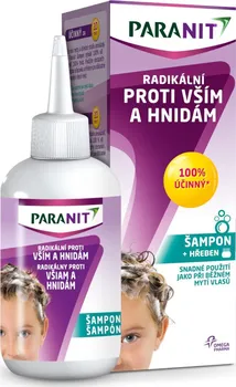 Dětský šampon Omega Pharma Paranit radikální šampon + hřeben