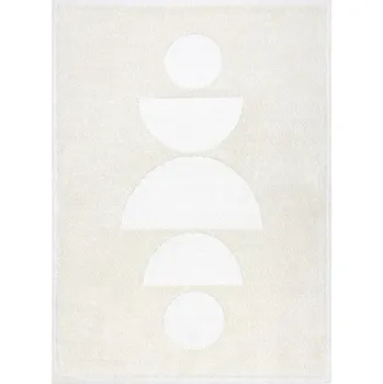 Hans Home Kusový koberec Mode 8598 geometric cream - 80x150