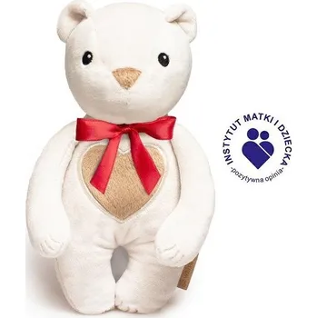 Hračka pro psa Whisbear Šustící hračka medvídek s mašlí bílá