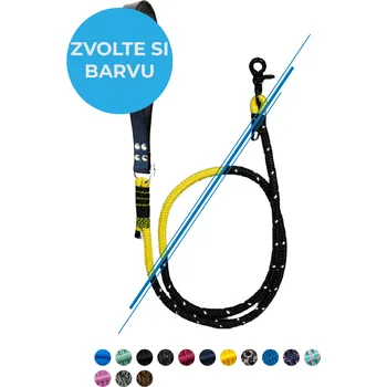 Vodítko pro psa SvětTlapky Stylové vodítko pro psy TERRY RUKOJEŤ/KŮŽE Průměr lana (plíšek není součástí produktu): ø 10 mm / 1,4 m, Barva lana: Šedá - jutové, Rukojeť: Rukojeť z kůže konfigurovatelný produkt