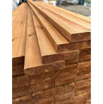 Terasové prkno Prkno terasové 28 x 120 x 5100 mm - severská borovice, tlaková impregnace, bez rýhování