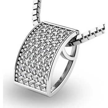 Řetízek Dámský přívěsek přírodní diamant 0.225 ct G/SI 10919-B-DIA délka řetízku 50 cm