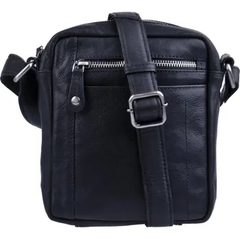 Pánská menší taštička přes rameno LA-254 černá, LederArt