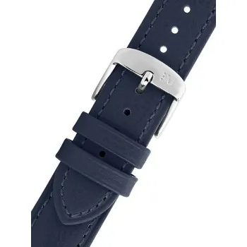 Řemínek na hodinky Kožený řemínek Morellato Erice 5763D85.062 M, modrý