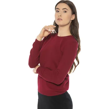 Dámský svetr Duuree.cz Kašmírový svetr Sophia Barva: Bordó, Velikost: S