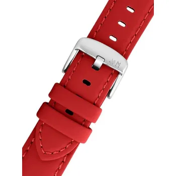 Řemínek na hodinky Kožený řemínek Morellato Capri 5761D82.083 M, červený, recyklovaný materiál