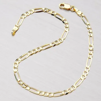 Náramek Náramek žluté zlato 585 Figaro 364-0123 délka 17 cm