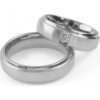 Prsten Snubní prsteny ocel - lesk/mat SPRB6-18-08LM