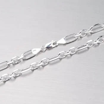 Řetízek Řetízek stříbro 925 Figaro ROLO3+1-4SD-150 délka 50 cm