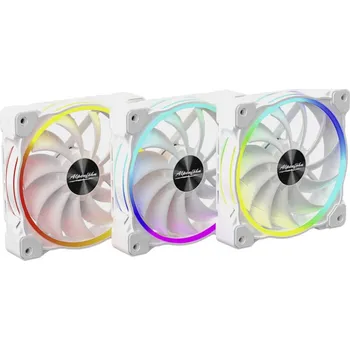 PC ventilátor Alpenföhn Wing Boost 3 ARGB High Speed PWM PC větrák s krytem bílá (š x v x h) 120 x 120 x 25 mm včetně LED osvětlení