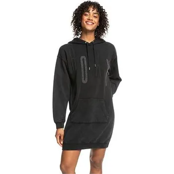 Dámská mikina Roxy dámské mikinové šaty Sound Waves Anthracite | Černá | Velikost M