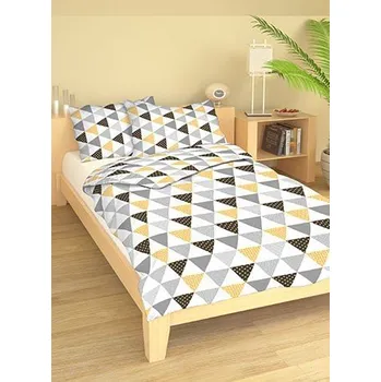 Povlečení Polášek Holešov Povlečení Lenka šedá bavlna 100% bavlna geometrie 140x200 / 70x90