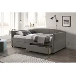 Čalouněná postel Lanta 90 x 200 cm šedá