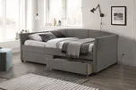 Čalouněná postel Lanta 90 x 200 cm šedá