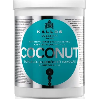 Vlasová regenerace Kallos KJMN Professional Coconut výživná maska pro oslabené vlasy 1000 ml