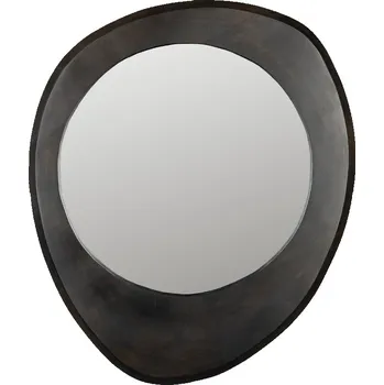 Zrcadlo Černé dřevěné závěsné zrcadlo DUTCHBONE AREN M