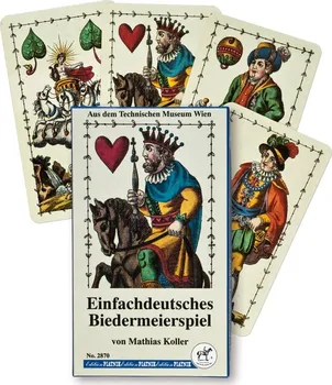 mariášová karta Piatnik Einfachdeutsches Biedermeierspiel No. 2870