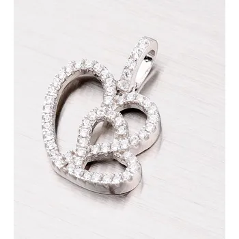 Přívěsek Dámský přívěsek stříbro 925 zirkon srdce PXX16150008