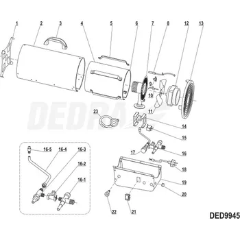 Ventil Plynový ventil cpl. DEDRA XDED9945.16