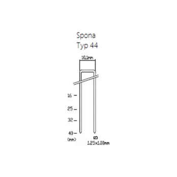 Příslušenství ke kompresoru Spona Typ 44/20 - 6 000ks