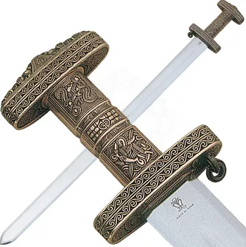 Replika zbraně Marto Vikinský meč Oslo s bronzovým jílcem, 9. století