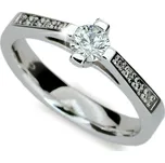 Dámský prsten bílé zlato 585/000 přírodní diamant 0.285 ct DF1962 velikost 54