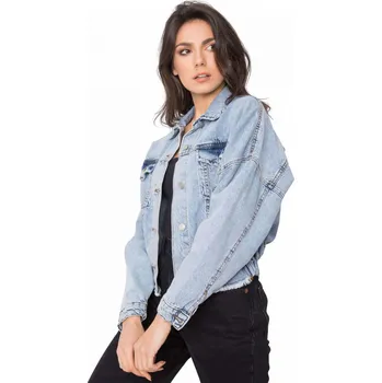 Dámská cargo bunda Dámská džínová bunda A23T28 - Gemini, světle modrá L-40 i10_P52129_1:451_2:499_