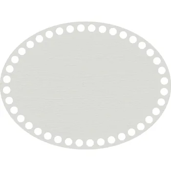 WoodenPuzzle.cz Víko na háčkování - ovál - krémové (různé velikosti) Velikost: 30x20 cm