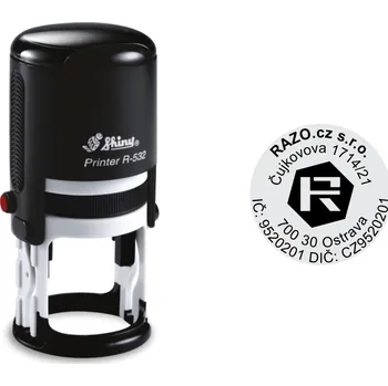 Razítko Kulaté razítko Shiny R-532 Printer Line, vlastní text Ø 32 mm